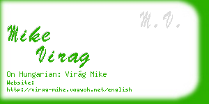 mike virag business card